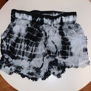Tie dye shorts